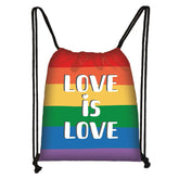 Love Is Love Pride Drawstring Bag